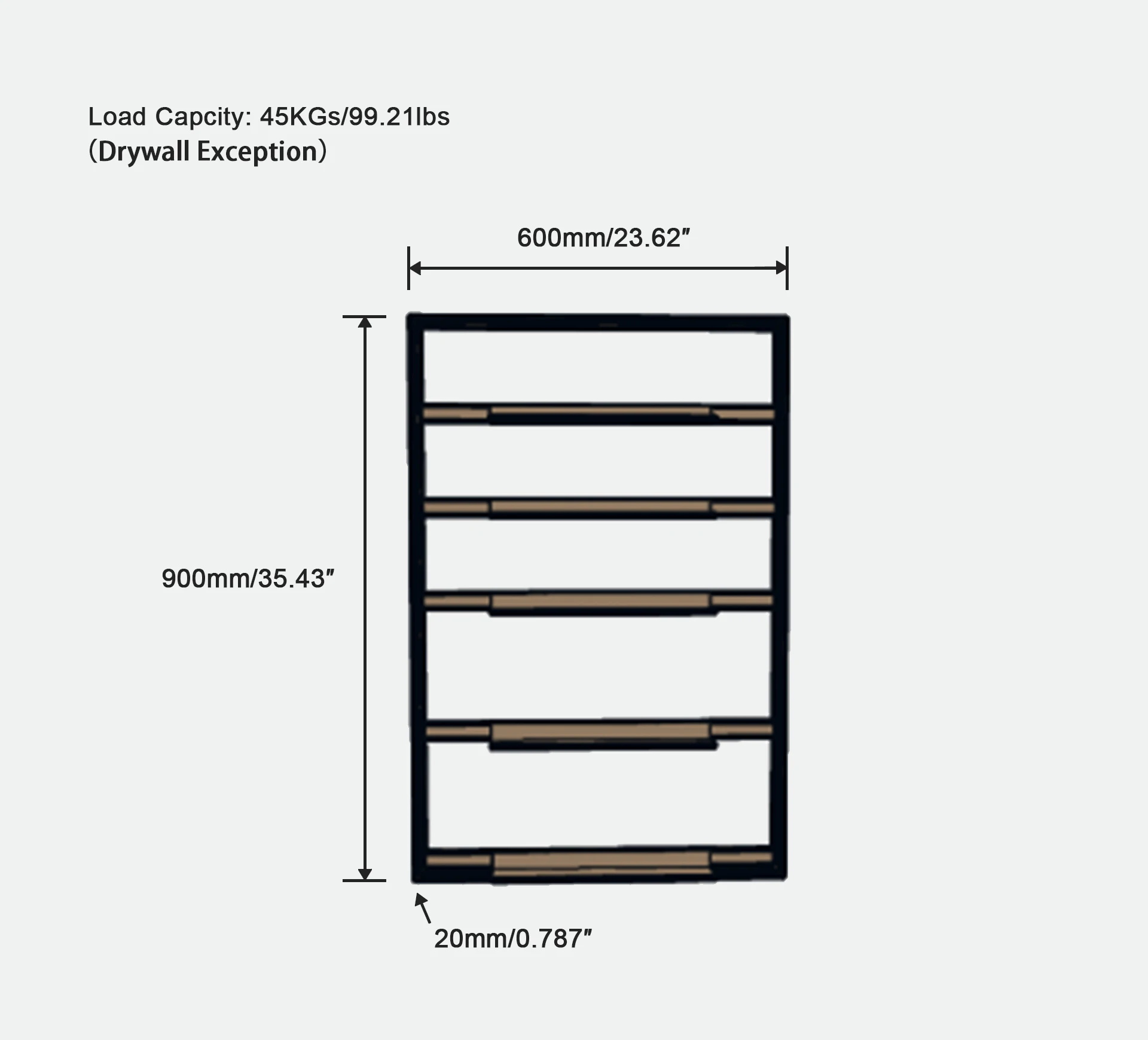 Hot Selling Aluminium Alloy Multi-Tier Wall Floating Storage Shelf Large Capacity Modern Design Wall Mounted Living Room Kitchen supplier