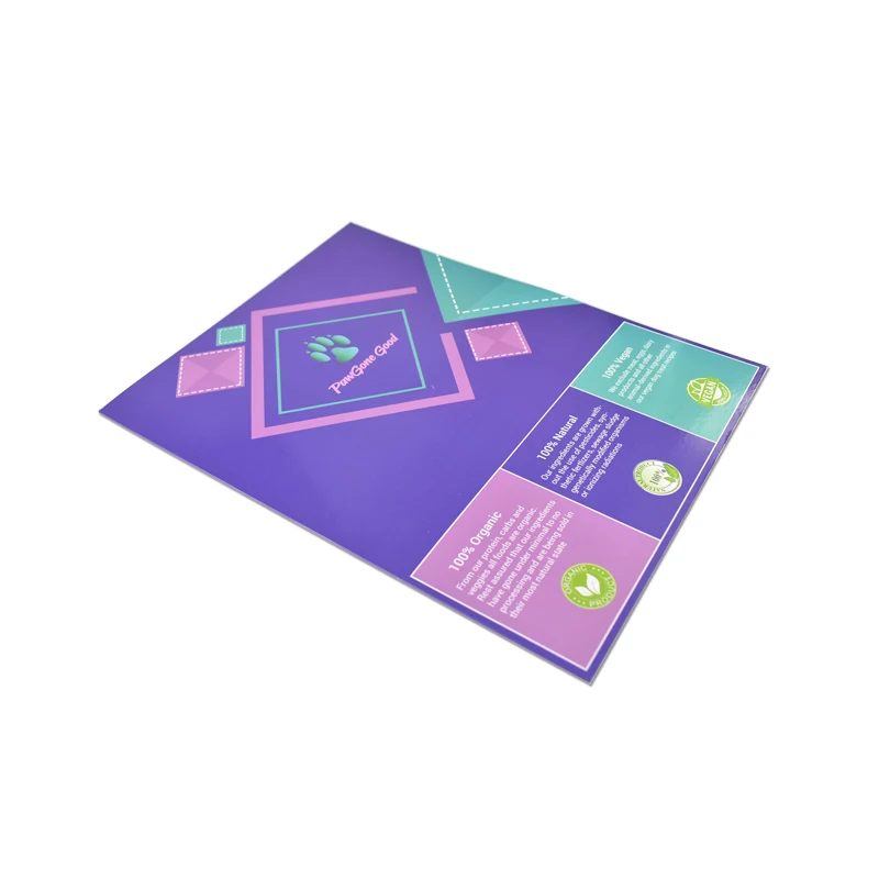 Выполненный на заказ A4 A3 маркетинг корпоративный презентационный проспект карман изготавливаемые индивидуально бумажные файл папка