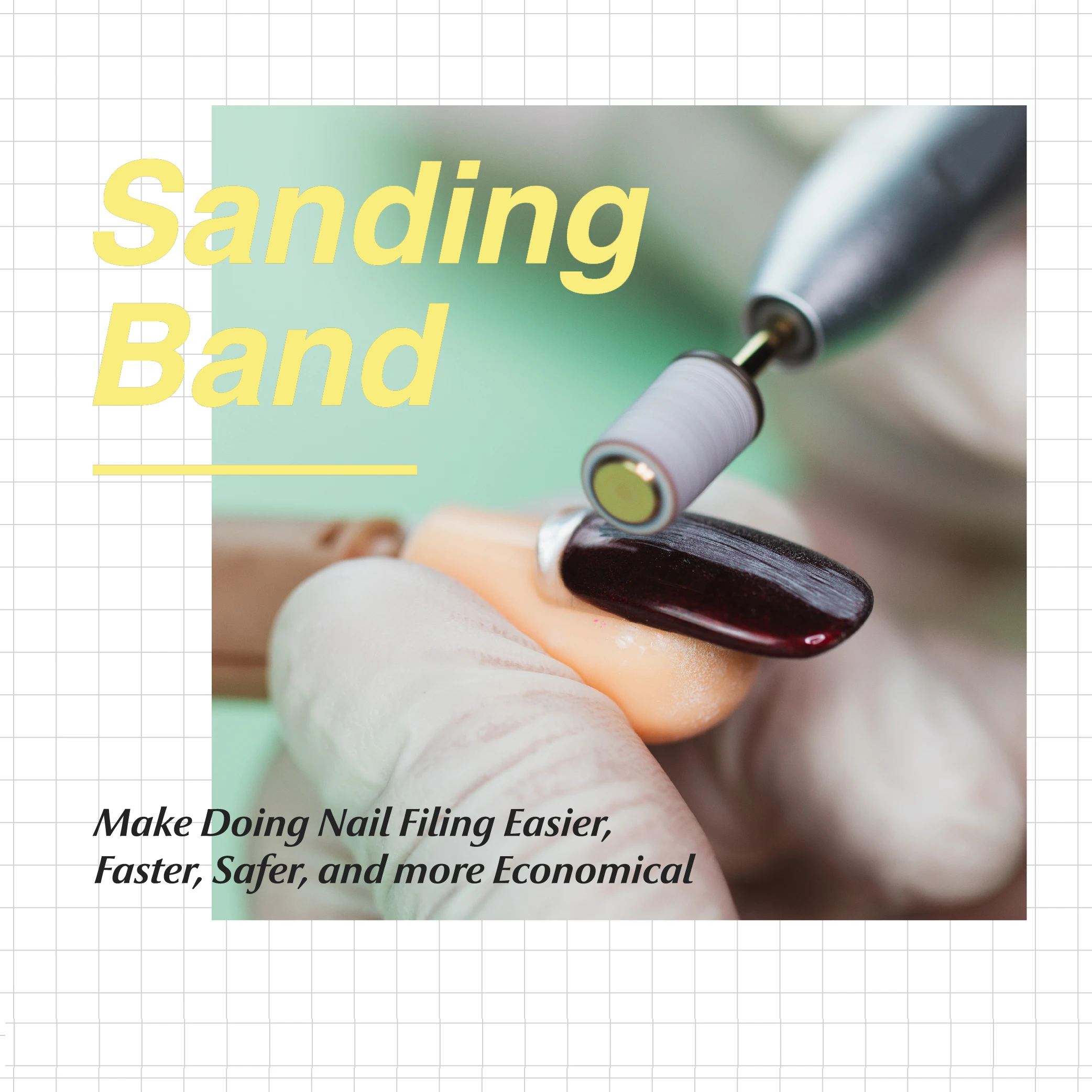 80 120 150 180 240 Professional Manicure Pedicure Sanding Bands