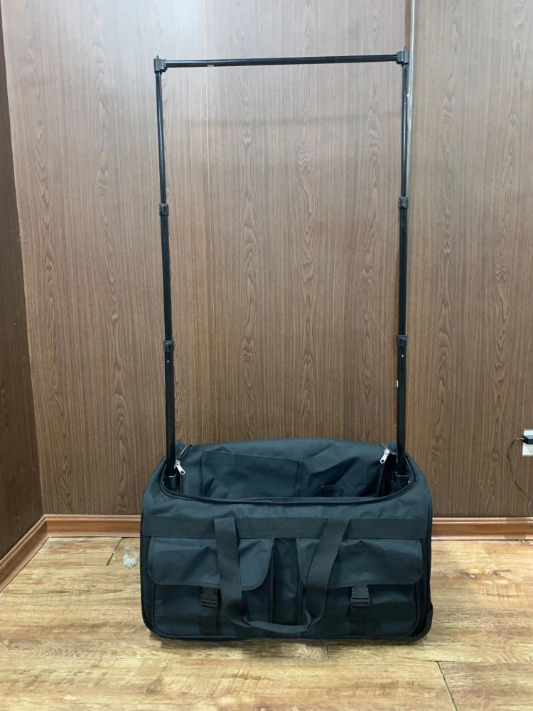 Dance Bag With Garment Rack And Wheels For Competition Garment Duffel