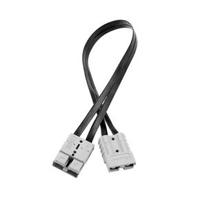 IP67 Waterproof 30cm 4mm² Length Dual PVC Flat Solar Extension Cable Windows Door Through Power Connector Extension Cable