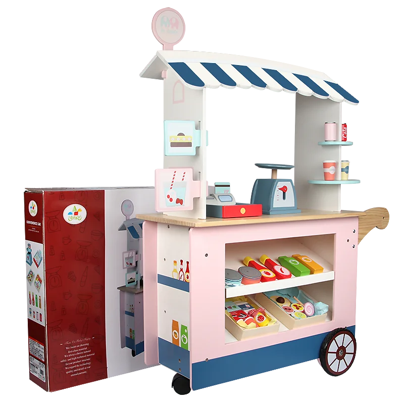 Набор игрушек для супермаркета, детские деревянные ролевые игрушки, обучающие 2022 американские игрушки для кассового аппарата