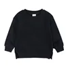 Black blank crewneck sweatshirt kids