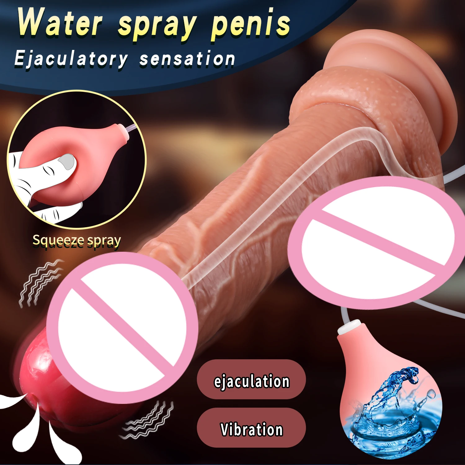 Squirting Realistic Dildo Ejaculating Penis 7 Frequency Vibration Heating  Sex Toy Silicone Vibrator Huge Dildo for Women| Alibaba.com