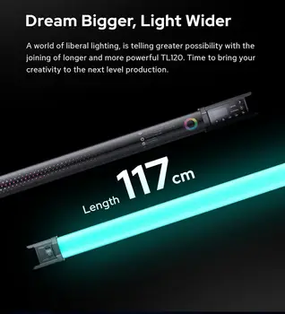 Godox TL120 TL120-K4 Pavo Tube Light RGB Color Photography Light Handheld Light Stick with APP Remote Control for Photos Video detail image