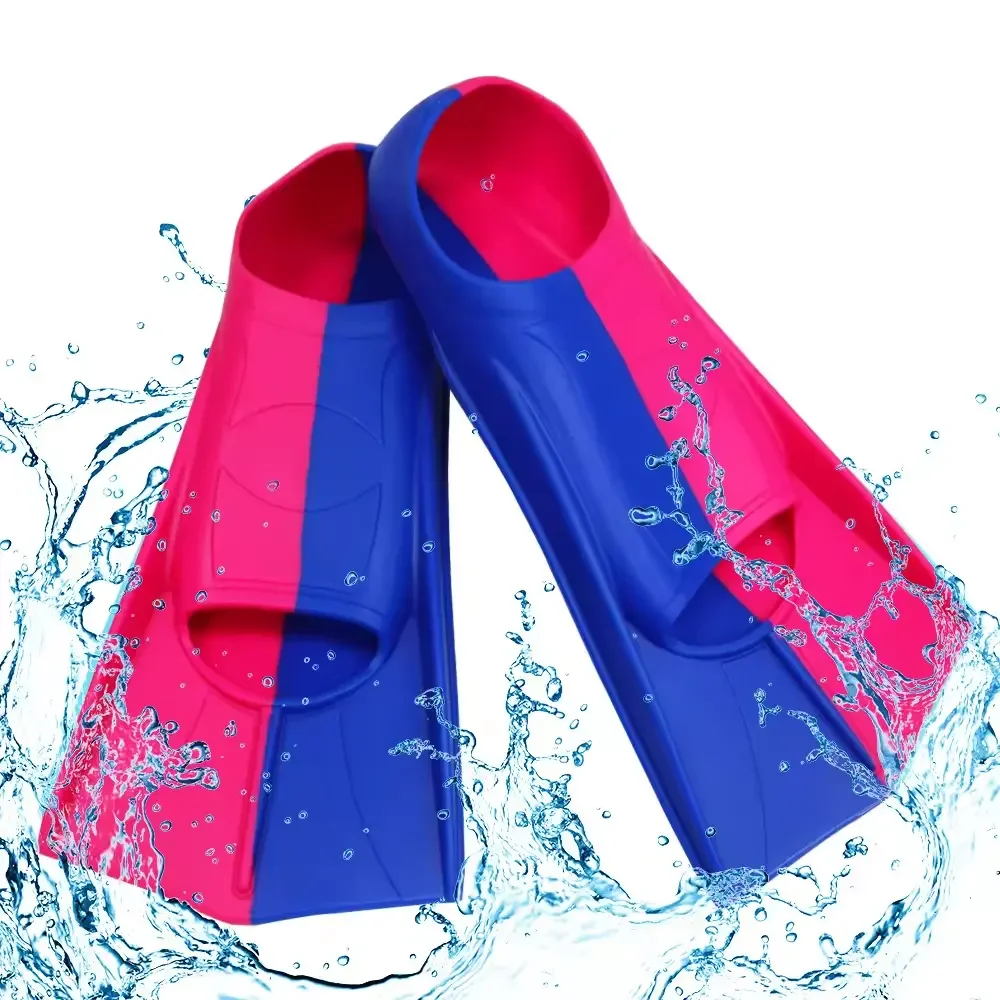 Pochy Silicone Swim Fins - Training Flippers For Kids & Adults Swimming Practice