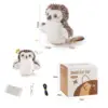 Silver snow owl