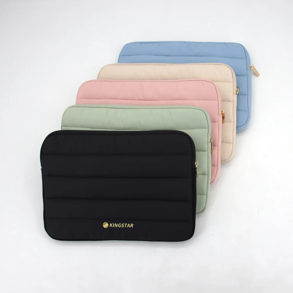 Lightweight Puffer Quilted Laptop Sleeve High Grade Durable Nylon