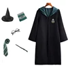 Slytherin costume+tie+scarf+Glasses+magic wand+hat