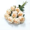 ผ้าไหมแชมเปญ - ลายดอกไม้ขนาดใหญ่