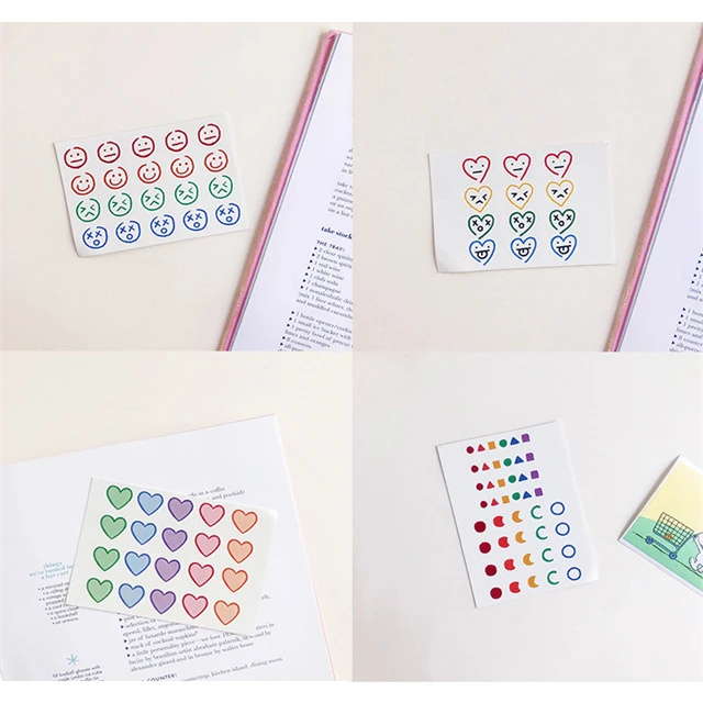 Инс оптовая продажа мультфильм красочные лица украшения переводная вода Поддельные Временные татуировки