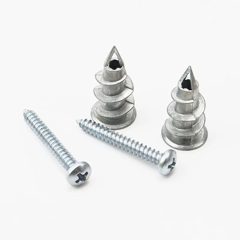 Professional Manufacturing Expansion Anchor With Tapping Screw Zinc Alloy Zamak Easy Drive