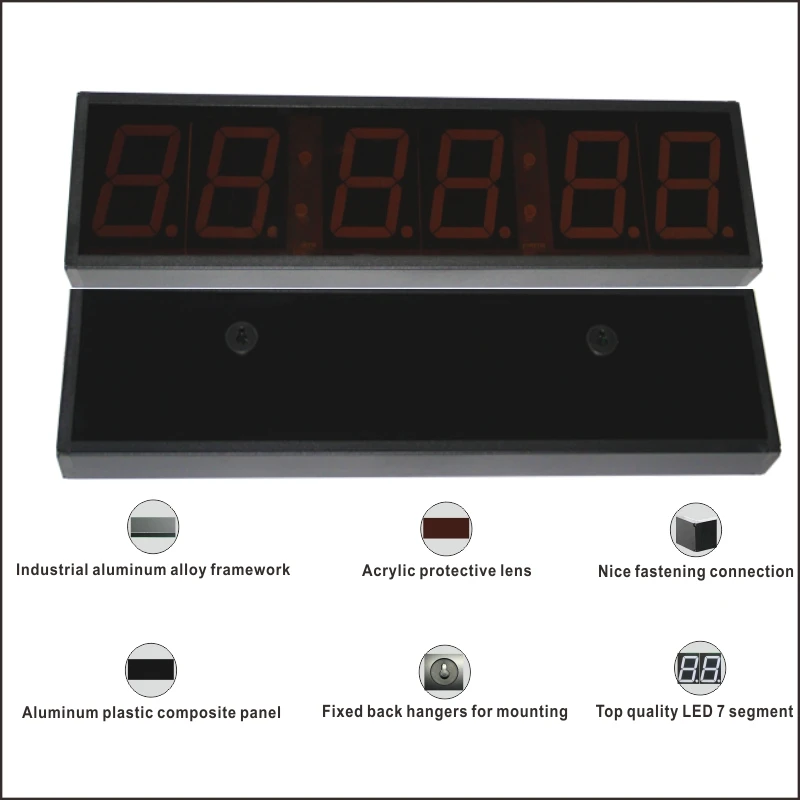 CHEETIE CP19 Large Game Clock Red LED Display Digital Chrono Stopwatch Timer with Start Stop Button