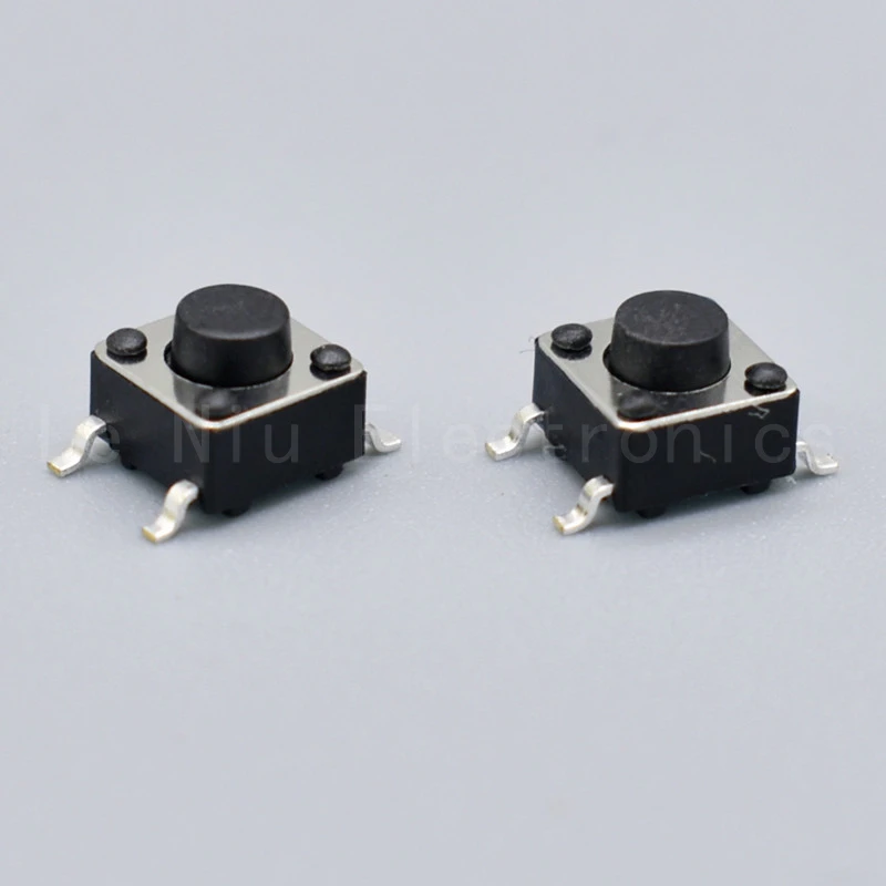 Mini 6x6 Touch Tactile Switch 6*6*4.3 Smt 4pin Micro Push Key Button ...