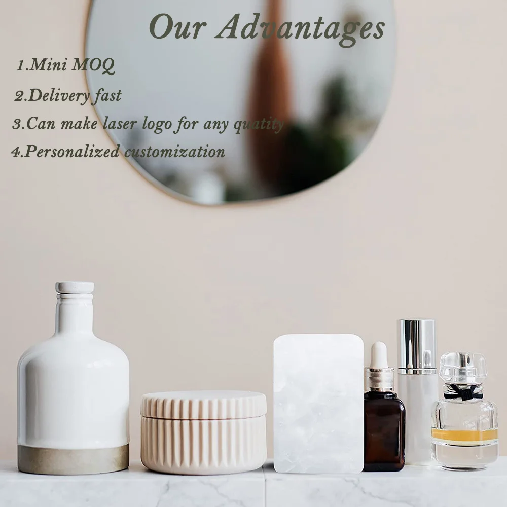 Natural Alum Stone Facial Face Armpits Neck Razor Cuts & Nicks Soothes