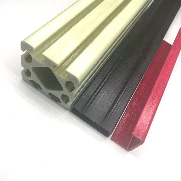 High Strength Rectangular  Fiberglass Pipe for Construction Workers Strong Support Fiberglass Rectangular Pipe details