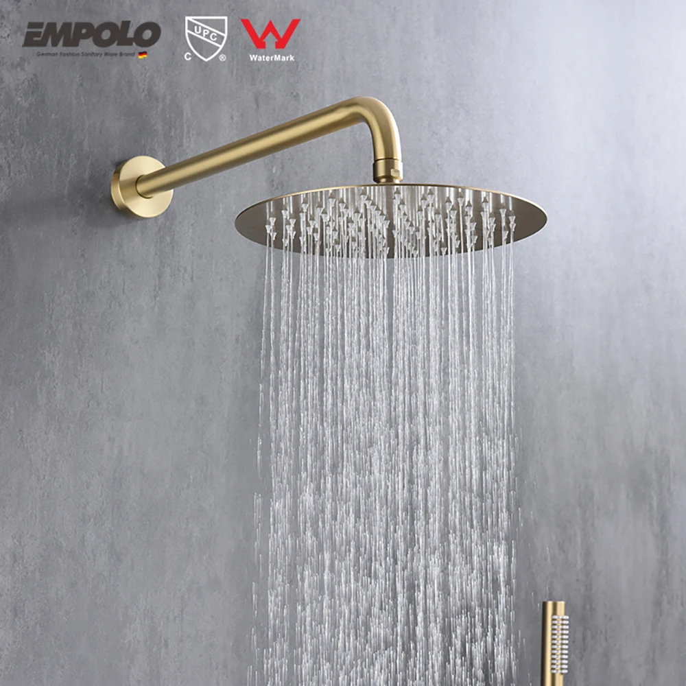 Cupc Upc Shower System 10inch High Pressure Bathroom Shower Faucet