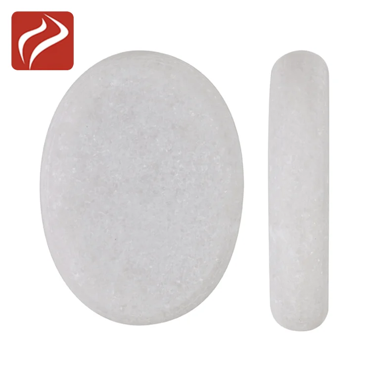 Wholesale Oval Shape Energy Cold Marble Spa Body Massage Stone For Sale
