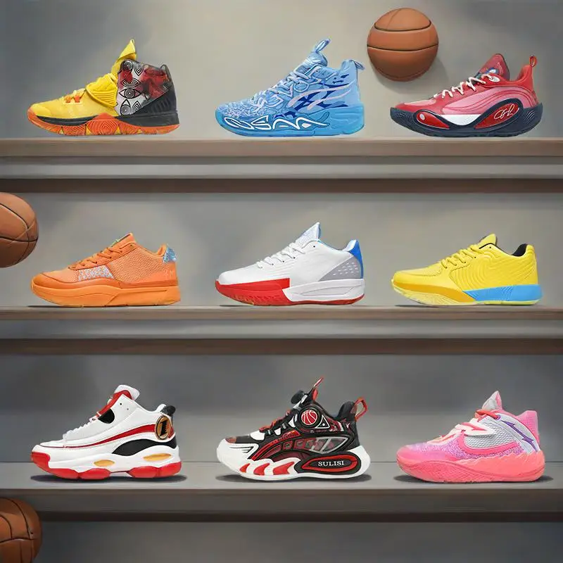シューズ(男性用) Basketball Shoes Li-Ning Speed 8 VIII Premium Men's Basketball Shoes - Flame Red