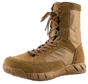 JDS Wholesale Cheapest Genuine Leather Fabric Hunting Boots