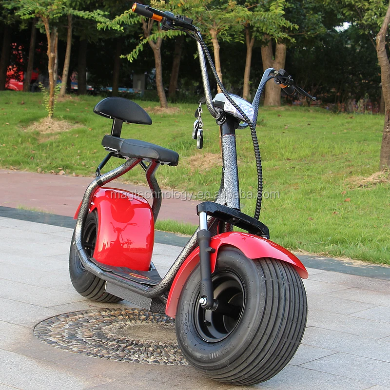 A Factory Direct EEC 60V Electric Motorcycle Citycoco 2 Seats Phat Golf Electric Scooter