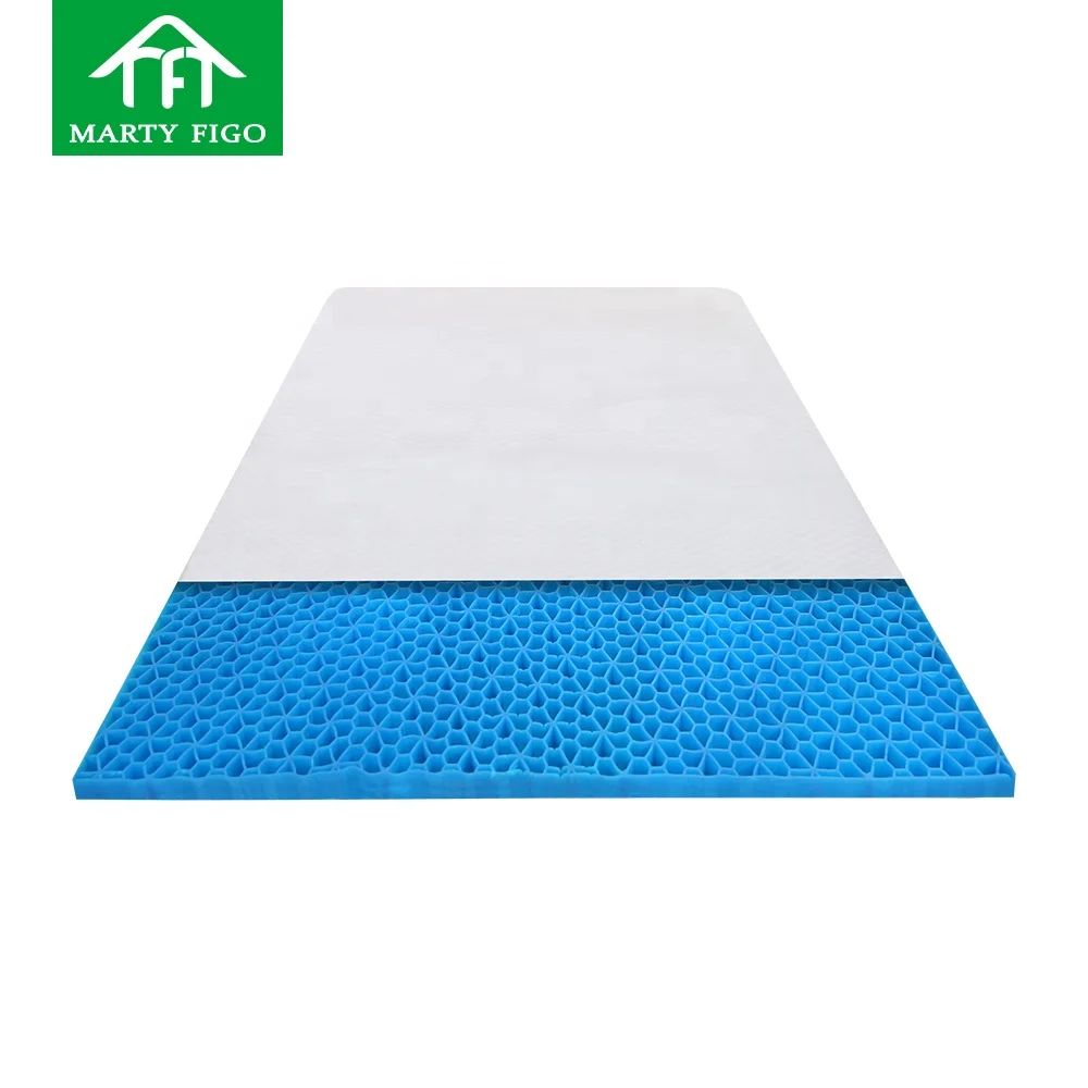 Factory OEM hypo-allergenic elastic TPE grid rolled up pads king queen ...