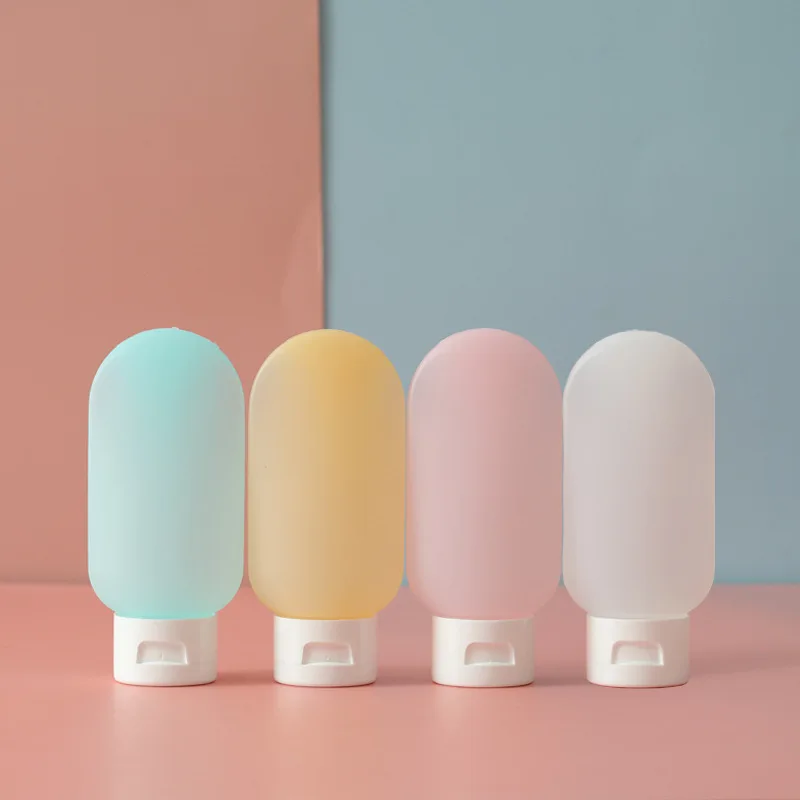 60ml HDPE Body Lotion Facial Cleanser Bottle Soft Material Bottle Sub-bottling Soft Touch Bottle