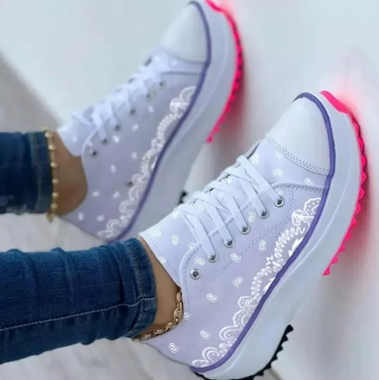 Zapatillas de deporte de primavera 2022 para mujer, zapatos deportivos  informales transpirables