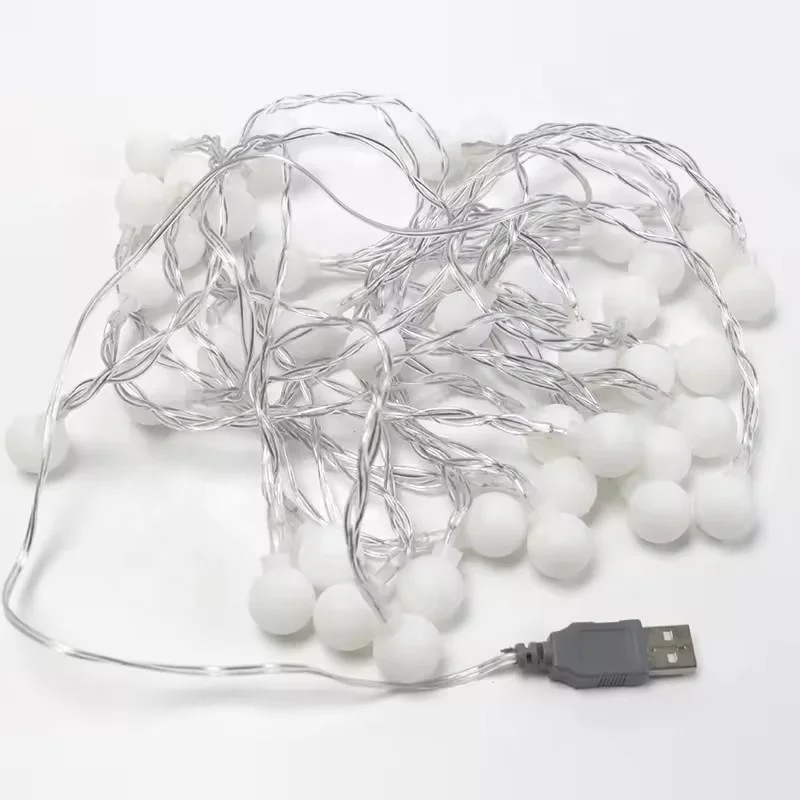 Battery Operated Hanging Lamp Led Decorative Pendant Light Low Price Led String Light USB Powered Globe Fairy Lights, Warm White