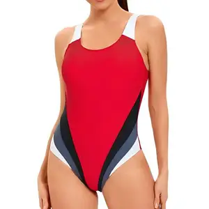 New Women's Sports One-Piece Swimsuit Sexy Backless Modest Triangle Swimsuit Wholesale