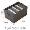 Tela Oxford gris de 7 rejillas.