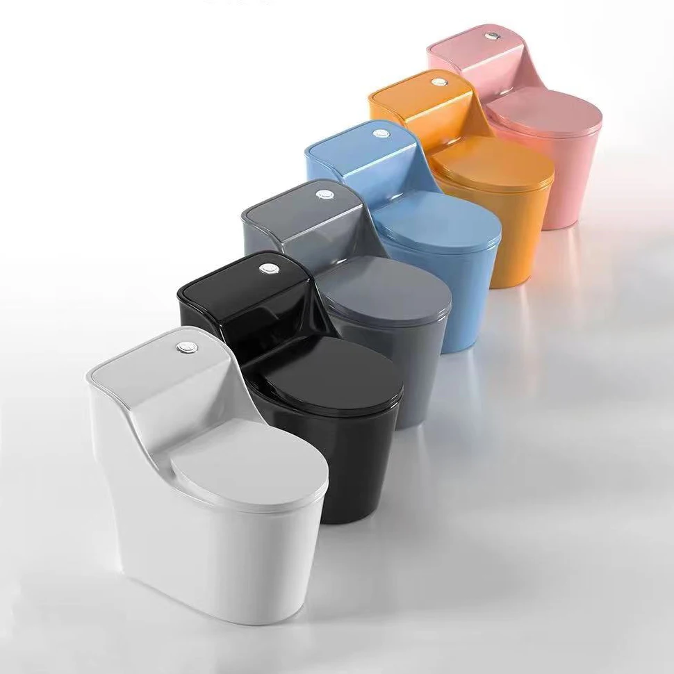 Amaze light luxury modern creative small household flush toilet custom color bathroom siphon type ceramic toilet supplier