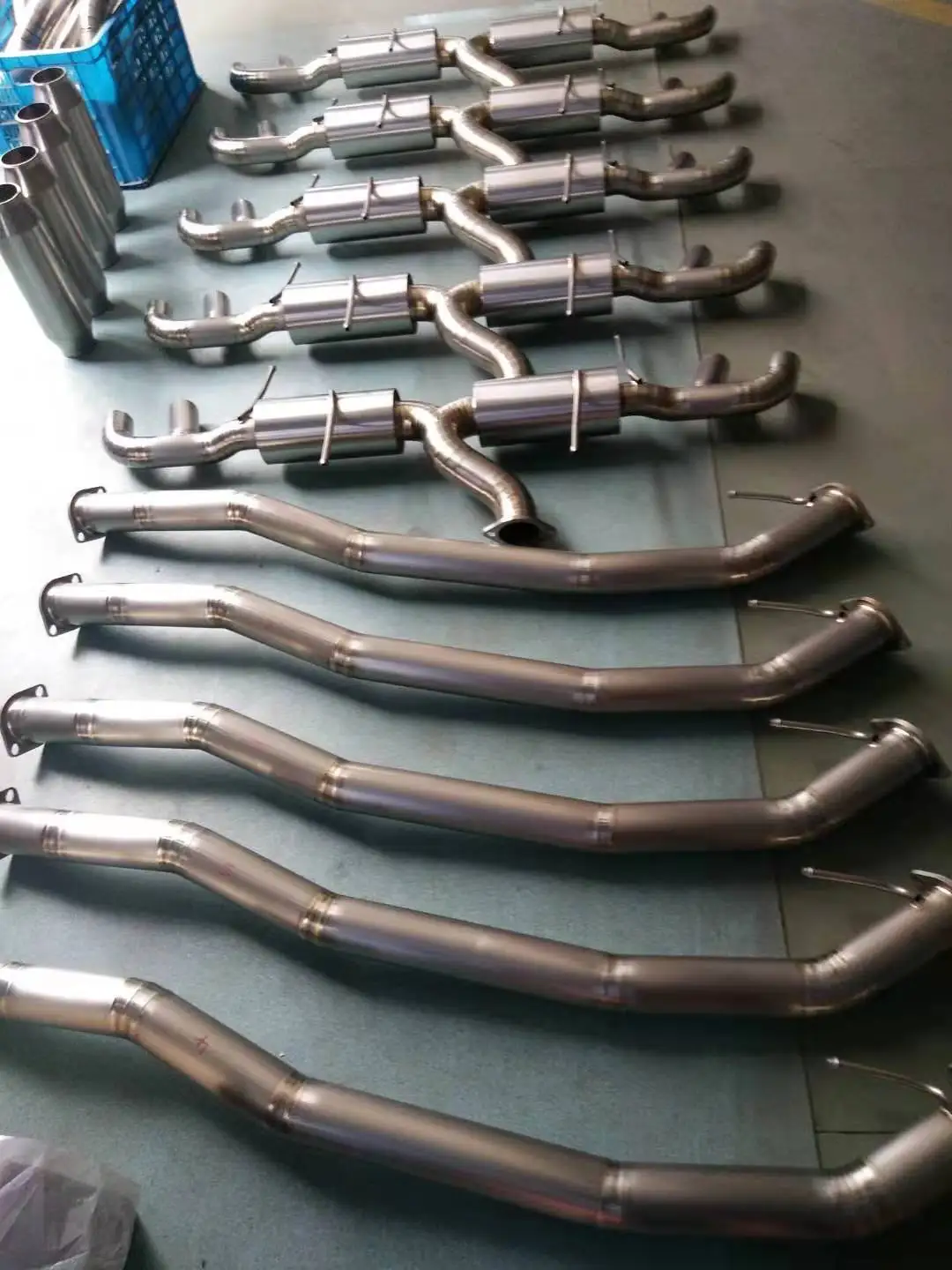 For Small Block Chevy 283 305 327 350 400 Black Lakester Lake Headers Street Rod SBC Stainless Steel Exhaust Pipe Exhaust Head