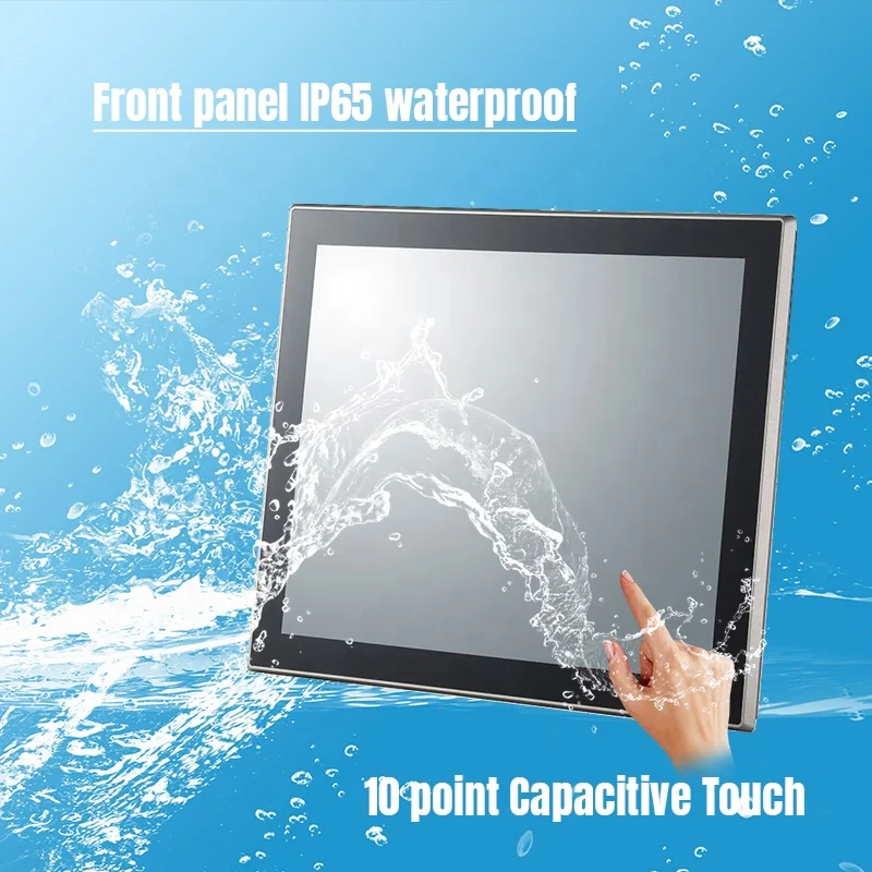 Industrial Computer Win 10 Embedded Touch Panel Pc with Waterproof Ring