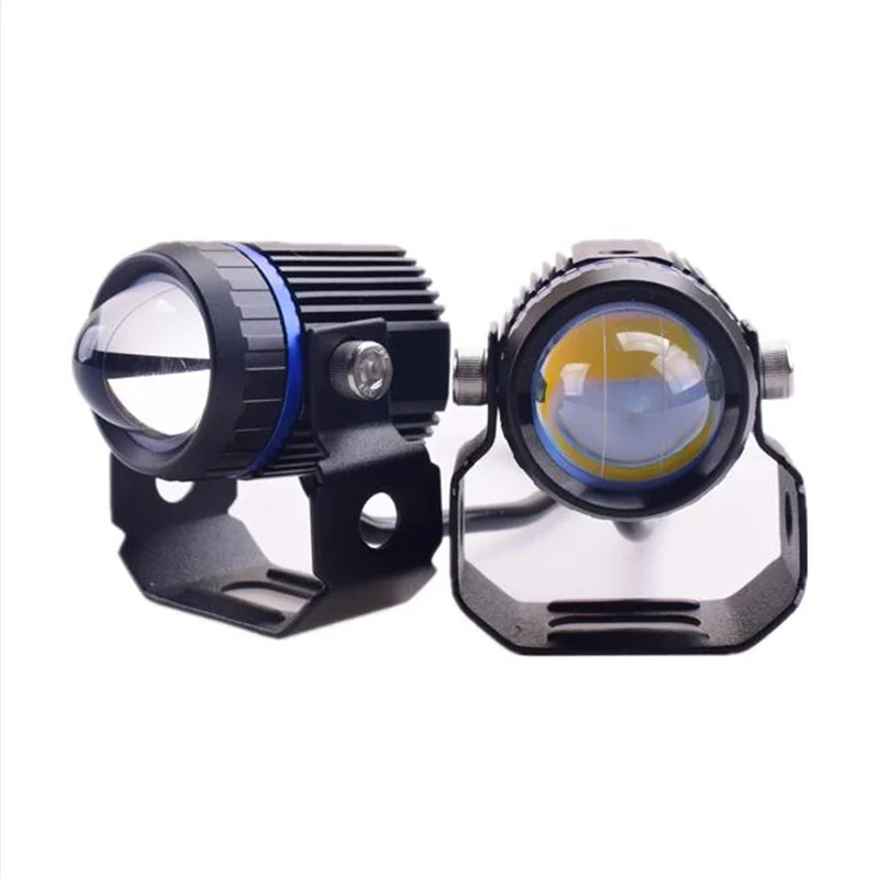 Senlo Original Motorcycle Mini Driving Light Headlight Universal Dual Color Auxiliary Spotlight Lamp Motor Fog Light Accessories