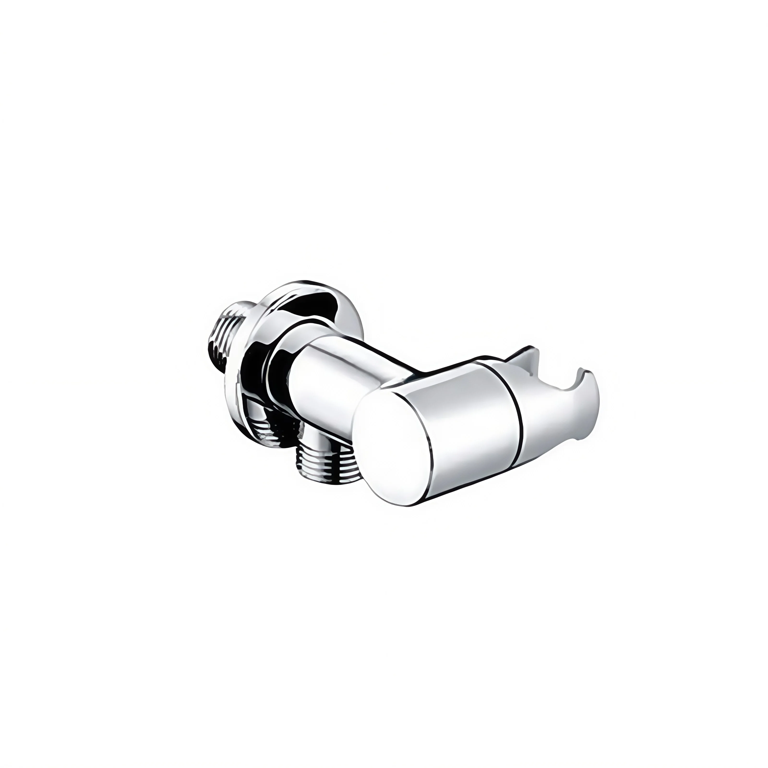 L Round Brass Wall Handset Holder