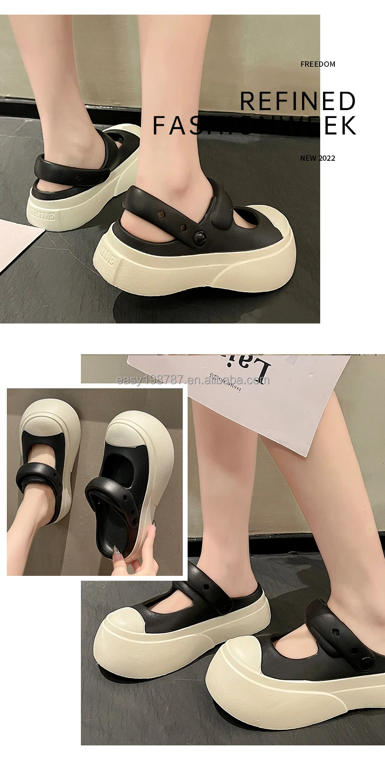 Fashion women muller shoes with high heel DIY clogs for female outdoor and bathroom plush sandals nurse shoes