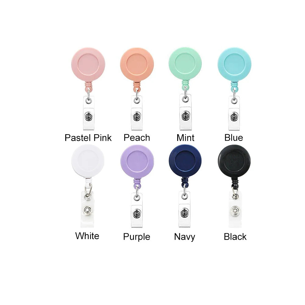 Custom promotional yoyo retractable id badge reel for id card holder or lanyard or nursing badge reels