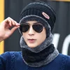 Conjunto de gorro de dos piezas negro