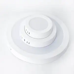 Vertak Frameless Round Office Led Panel Led Surface Mount Ceiling Light Led Panel Lights for Home Office Ceiling