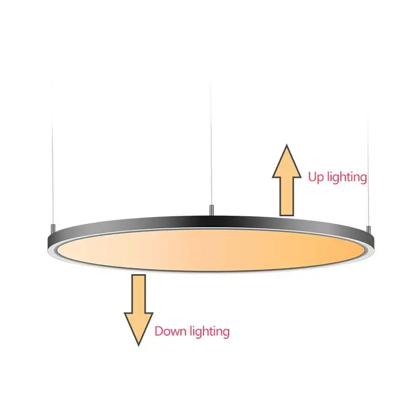 Smd 2835 flat lamp slim led round panel light ceiling up and down lighting with lifud driver