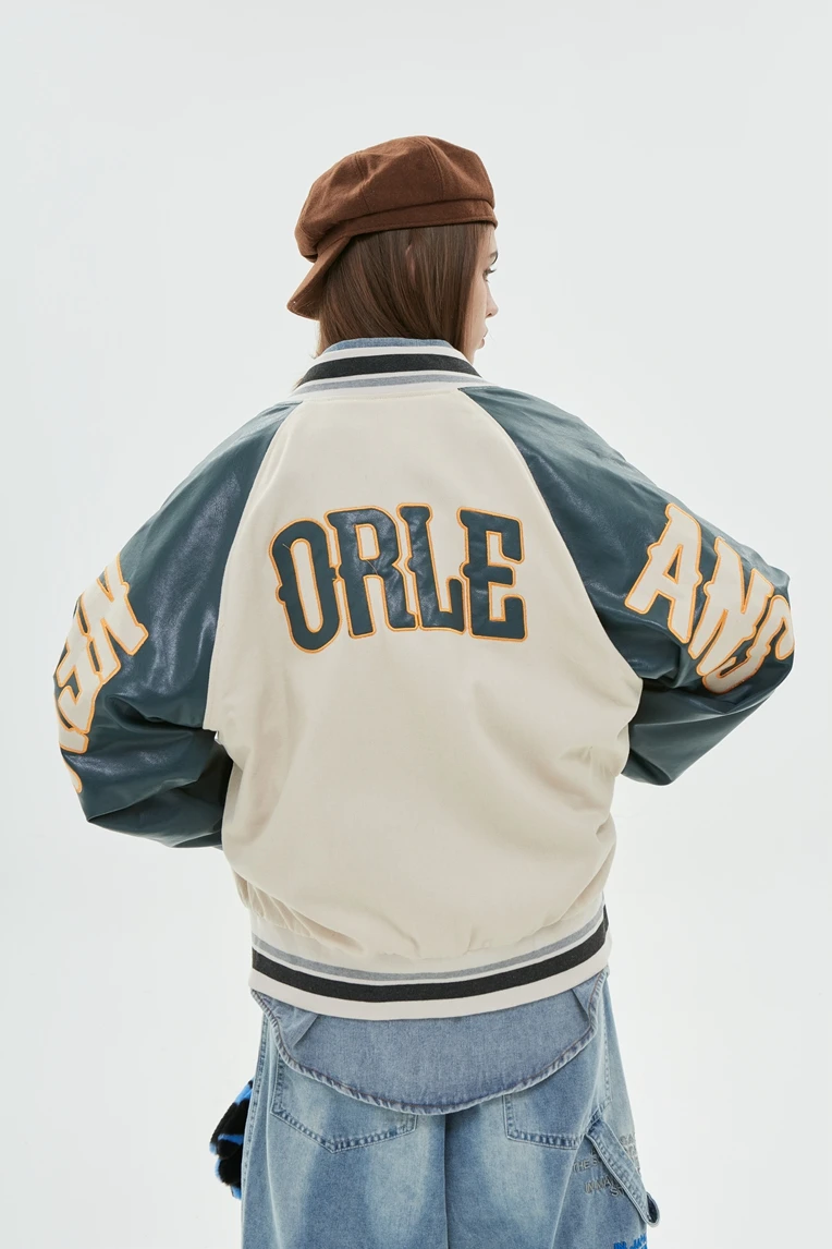 Men's Baseball Uniform Jacket Long-sleeved Embroidered Autumn_voghion.com