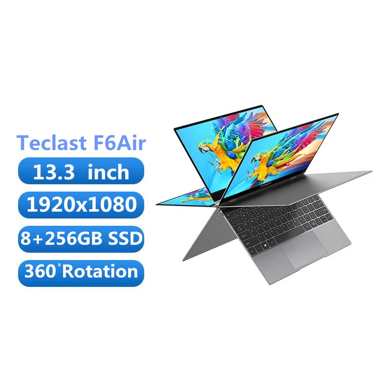 Teclast F6 Air - Lightweight 2-in-1 Notebook with Windows 10