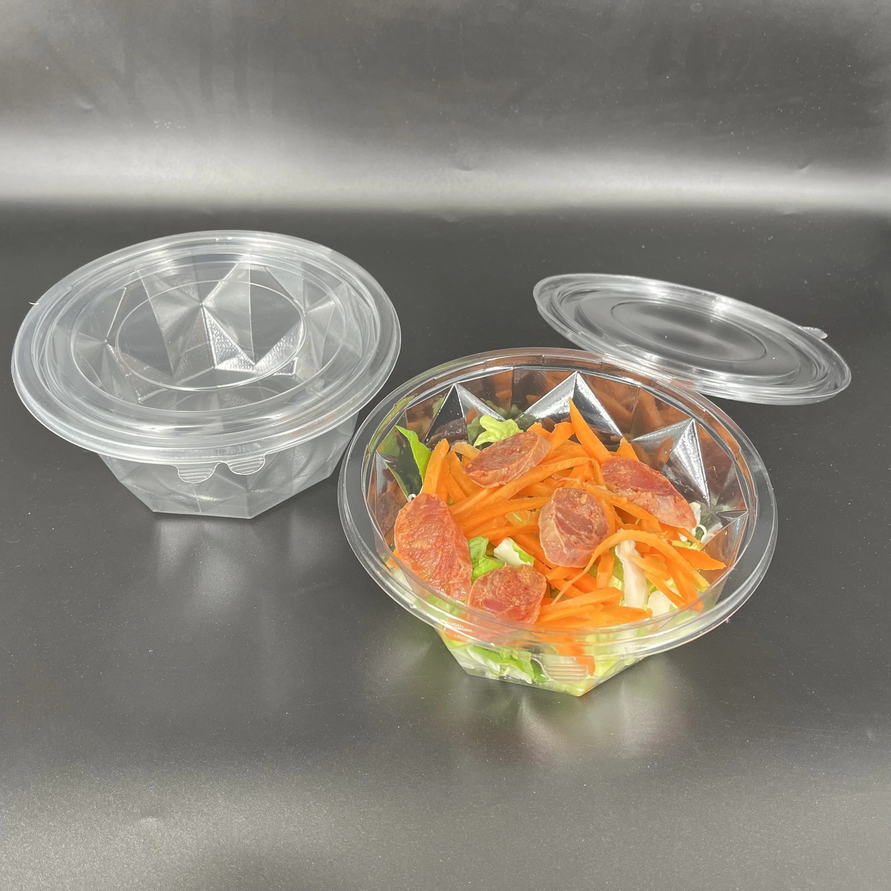 Generico set Vaschette per Alimenti con Coperchio attaccato Trasparenti in Pet VARIE MISURE Contenitori per Alimenti Riutilizzabili Chiusura ermetica (50 pz 160x115x6.5 mm 1000 ml