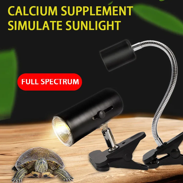 クリップオンセラミックライトスタンドタートルバスキングUV