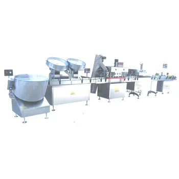 Automatic counting bottling line tablets counting capping and labeling machine capsule counting machine