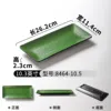 8464-10.5| Glaçage noir vert