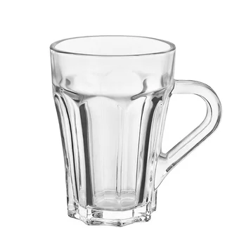 Wholesale Factory Price 150ml 5.1oz Afternoon Ice Milk Tea Coffee Glass Cup Mug With Logo