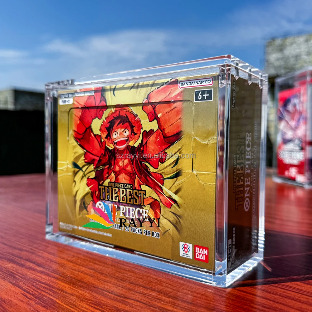 RAY YI Premium Acrylic Display Case for One Piece Booster Boxes