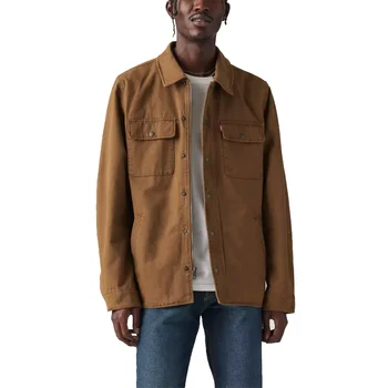 Men's Cotton Lightweight Durable Quilted Work Jacket for Outdoor Wear Shacket